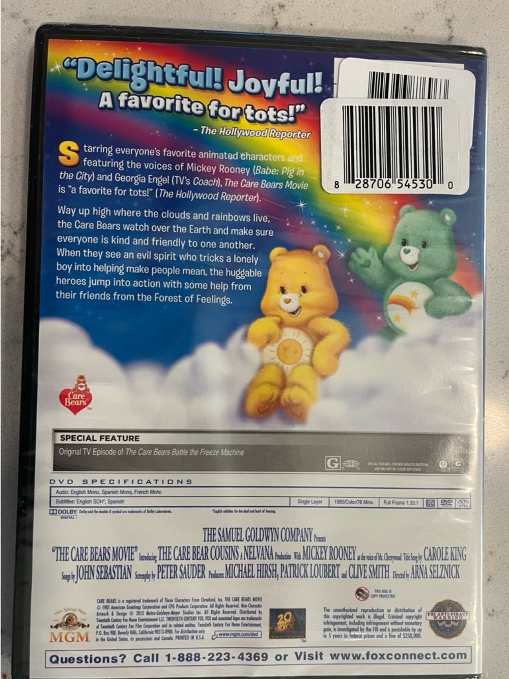 The Care Bears Movie (DVD) - Classic Animated Family Film - Rated G NEW - Picture 2 of 2